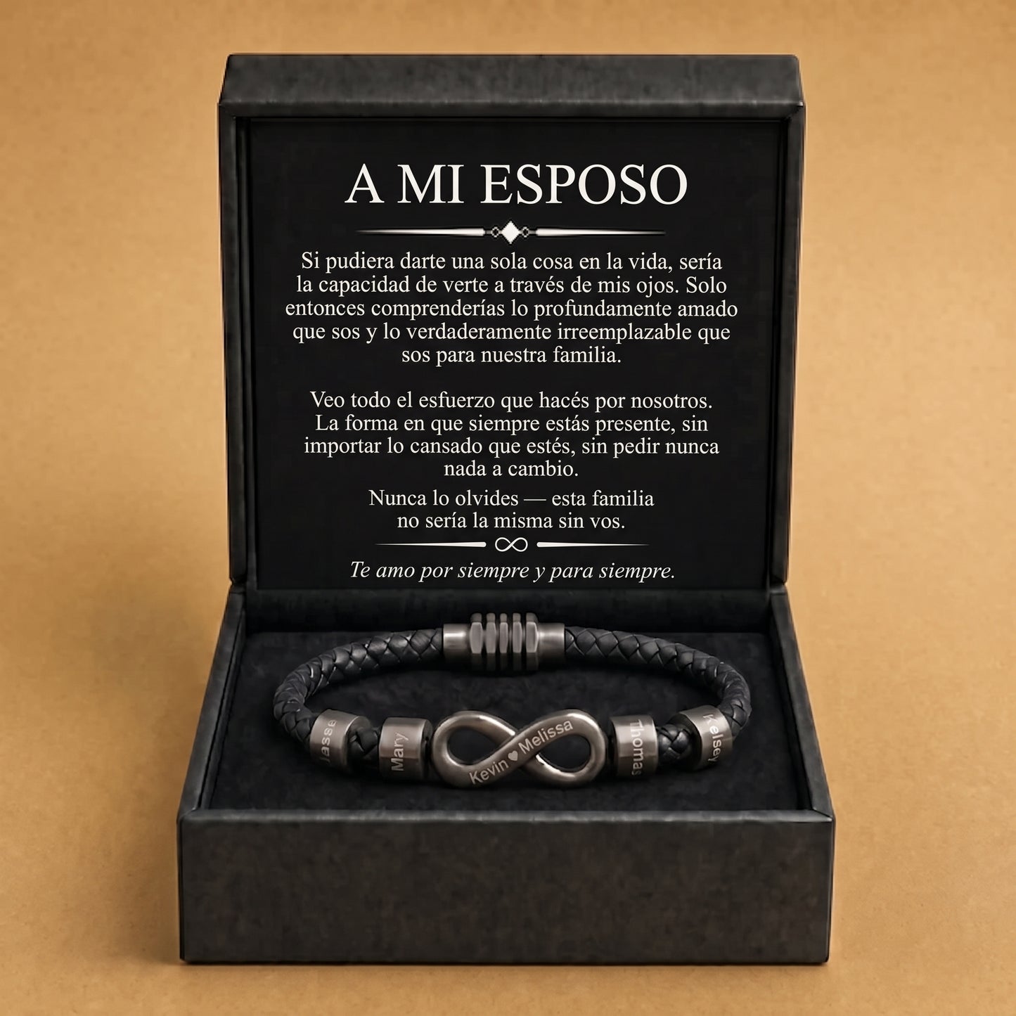 Pulsera Vínculo Infinito con Nombres