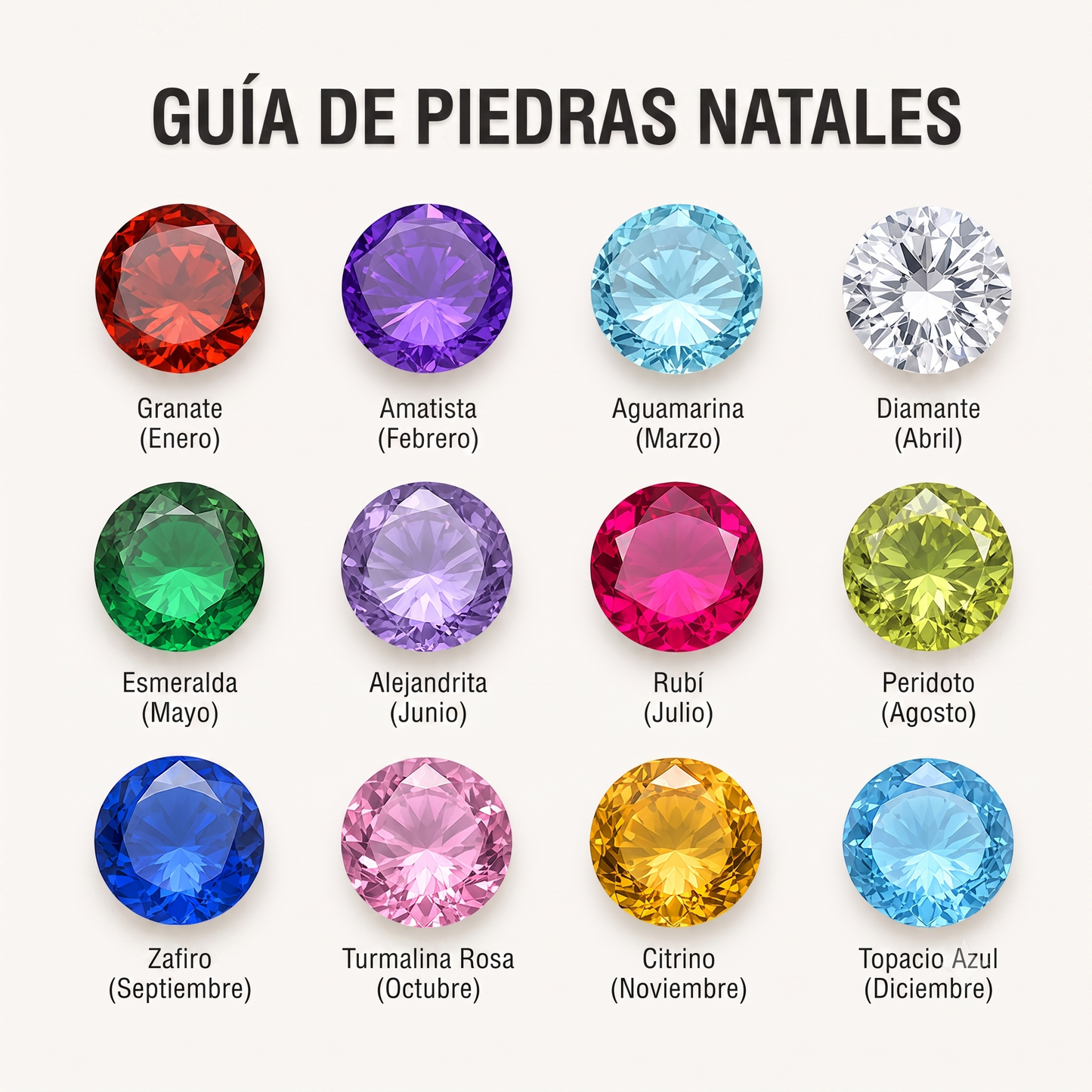 Pulsera de Piedras de Nacimiento Enlazadas