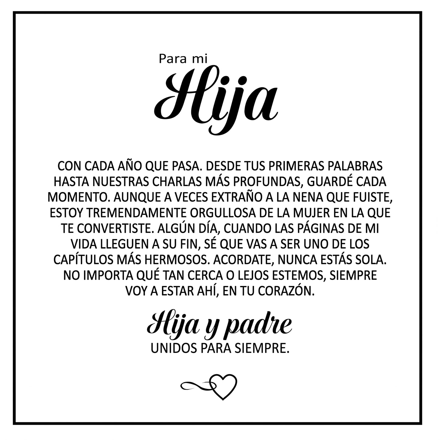 Pulsera "Para Mi Hija" — Conexión Eterna