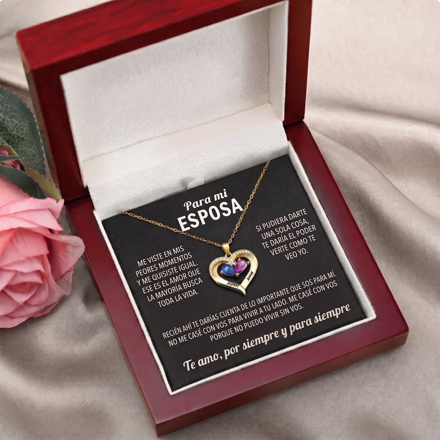 Collar Corazón Siempre Tuyo