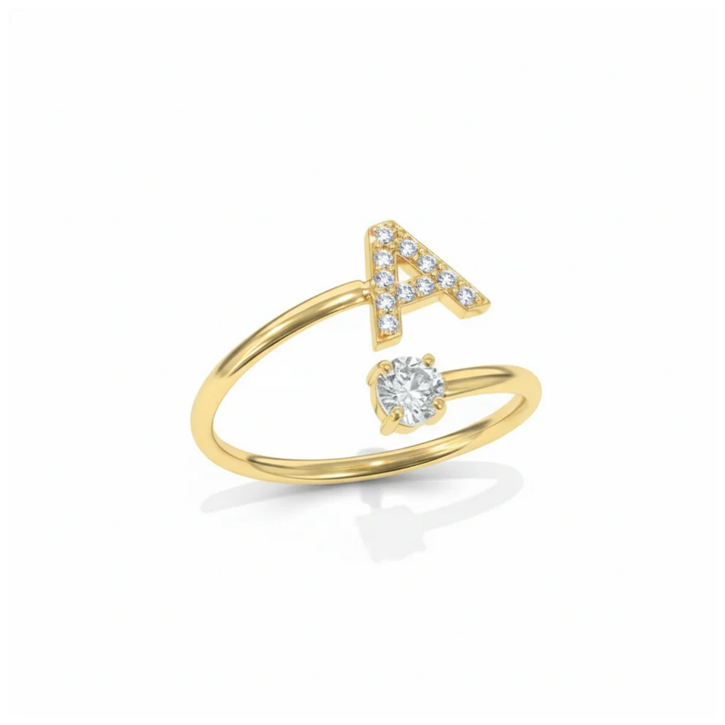 Anillo Ajustable con Inicial